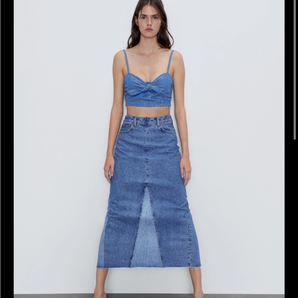 Zara Dresses & Skirts - Zara Denim skirt